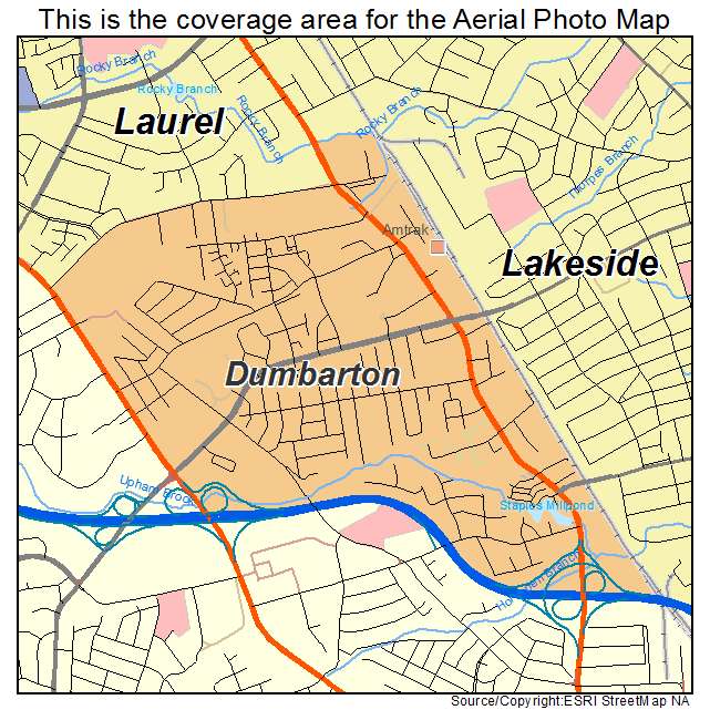 Dumbarton, VA location map 