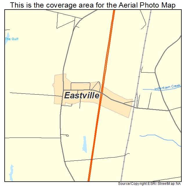 Eastville, VA location map 