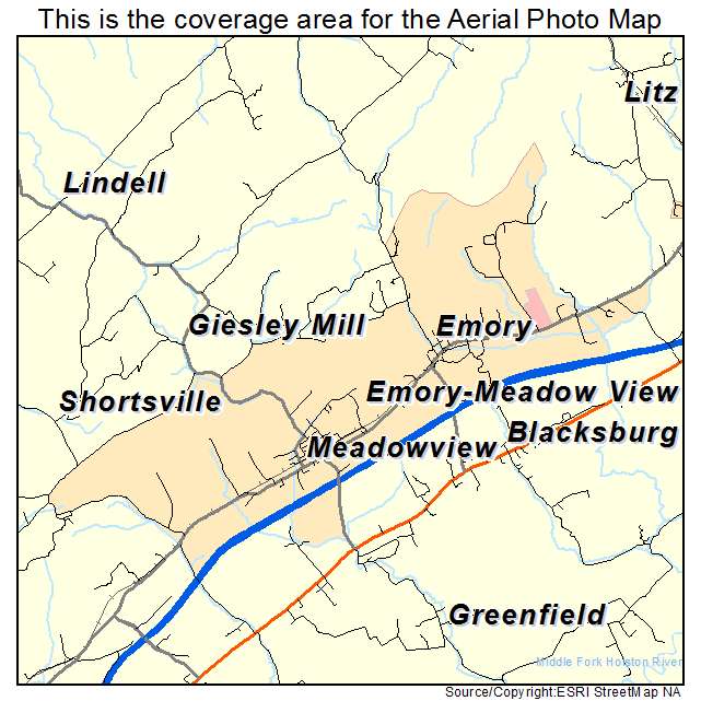 Emory Meadow View, VA location map 