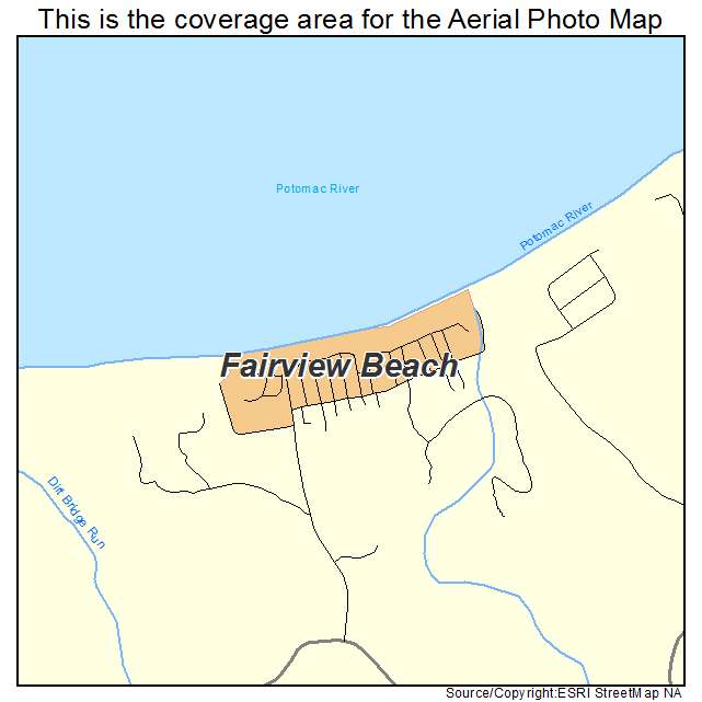 Fairview Beach, VA location map 