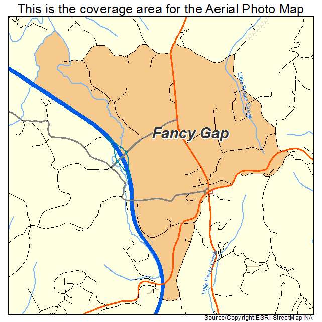 Fancy Gap, VA location map 