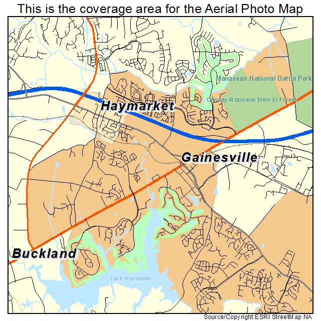 Gainesville, VA location map 