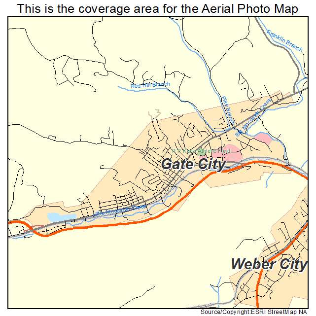 Gate City, VA location map 