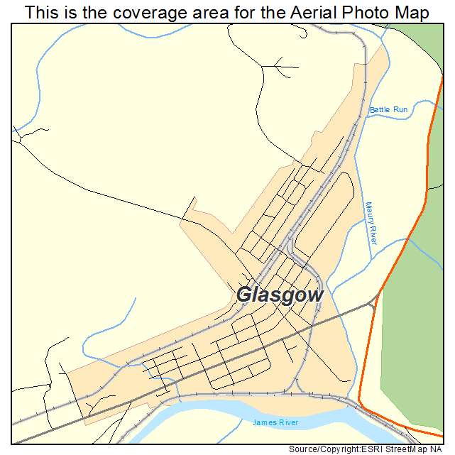 Glasgow, VA location map 