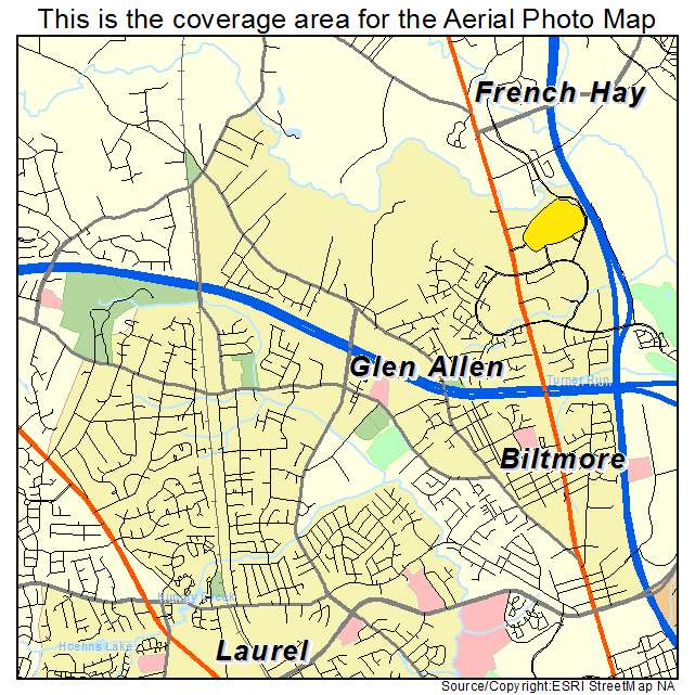 Glen Allen, VA location map 