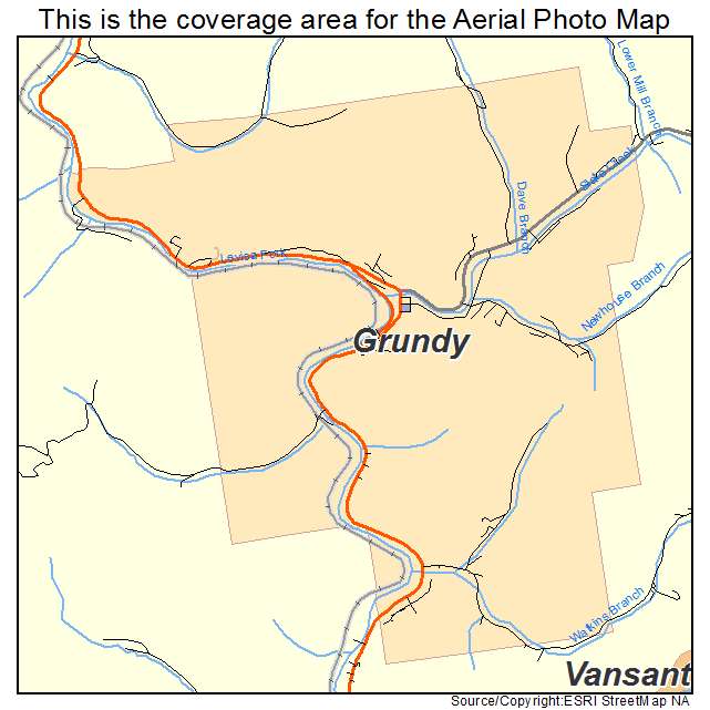 Grundy, VA location map 