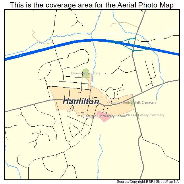 Hamilton, VA location map 