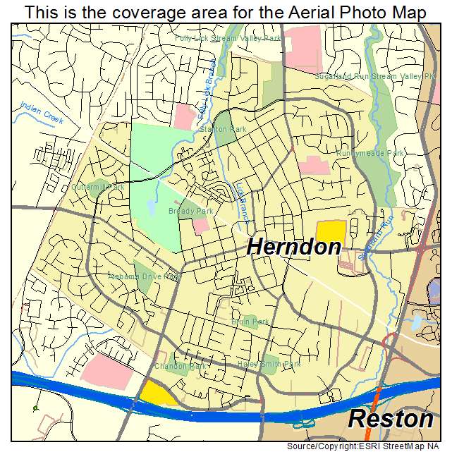 Herndon, VA location map 