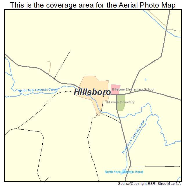 Hillsboro, VA location map 