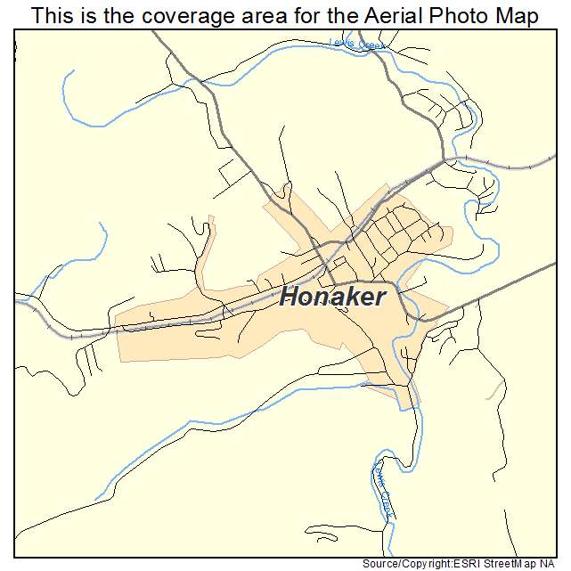 Honaker, VA location map 