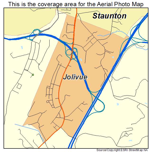 Jolivue, VA location map 