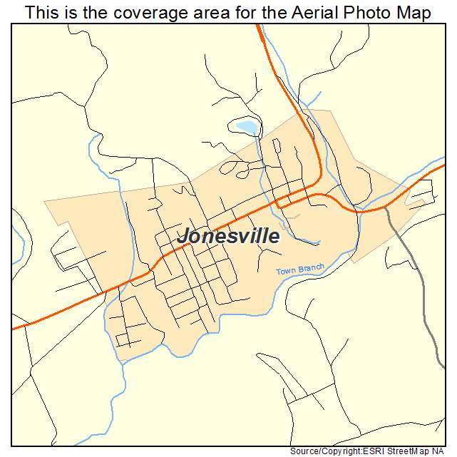 Jonesville, VA location map 