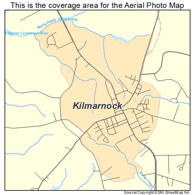 Kilmarnock, VA location map 