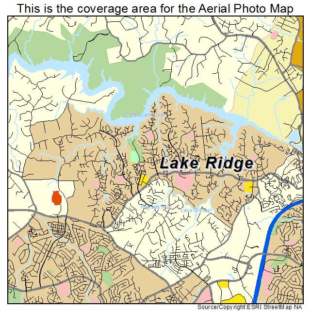 Lake Ridge, VA location map 