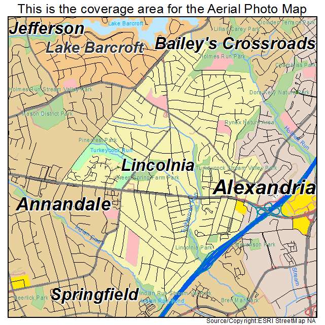 Lincolnia, VA location map 