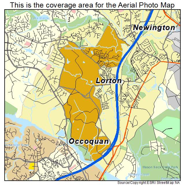 Lorton, VA location map 