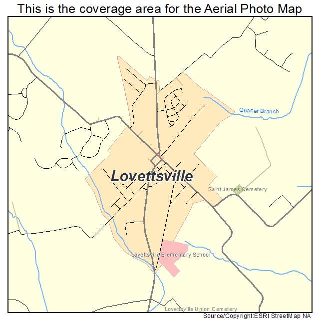 Lovettsville, VA location map 