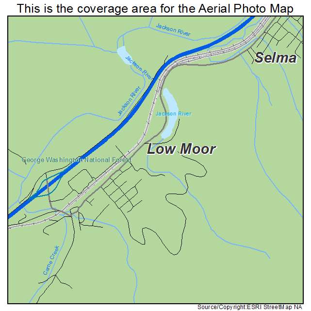Low Moor, VA location map 
