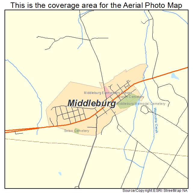Middleburg, VA location map 