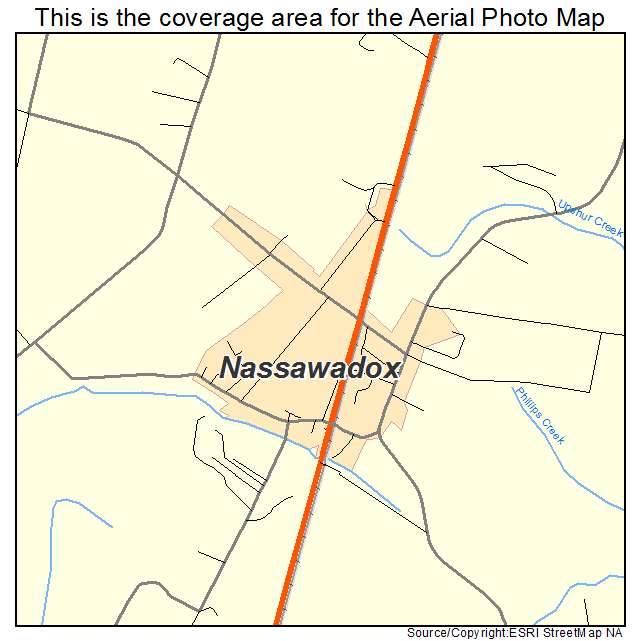 Nassawadox, VA location map 