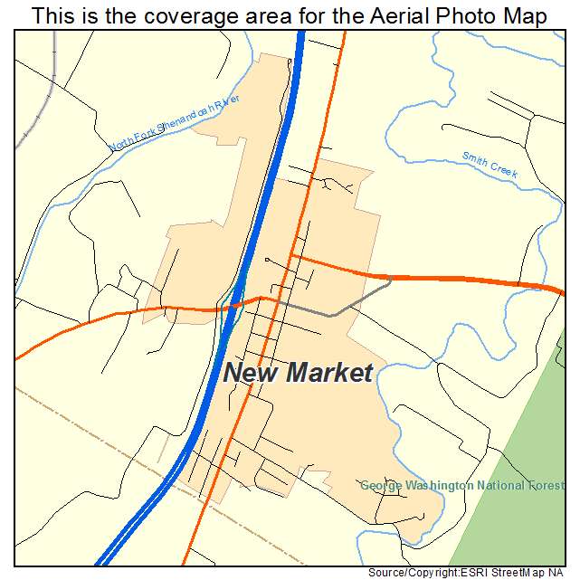 New Market, VA location map 