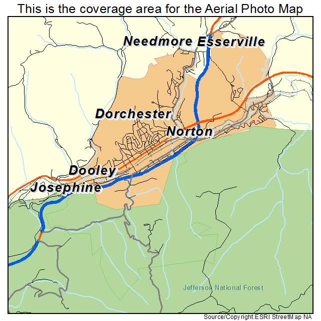 Norton, VA location map 