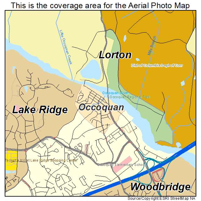 Occoquan, VA location map 