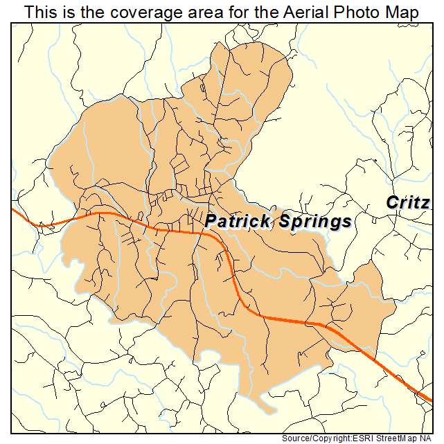 Patrick Springs, VA location map 
