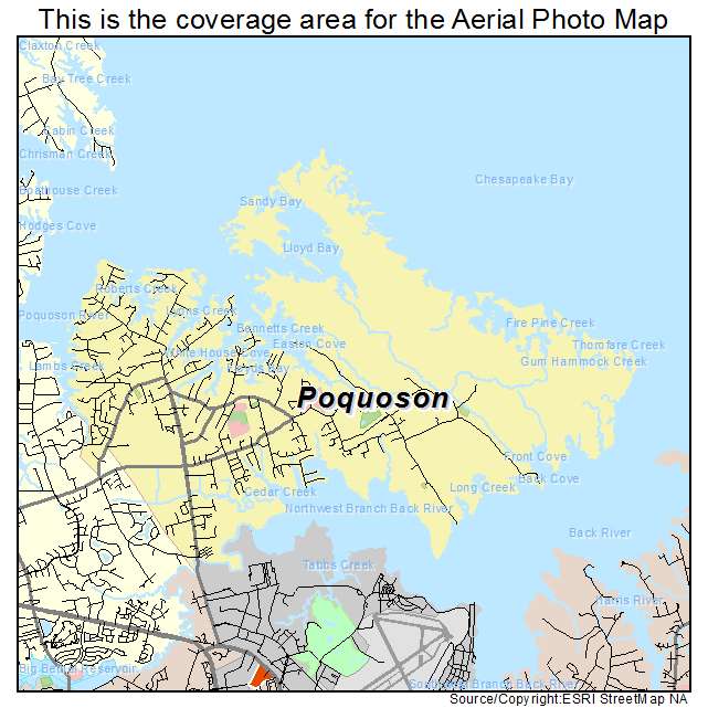 Poquoson, VA location map 