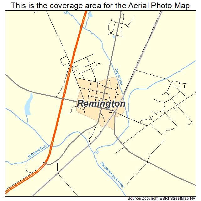Remington, VA location map 