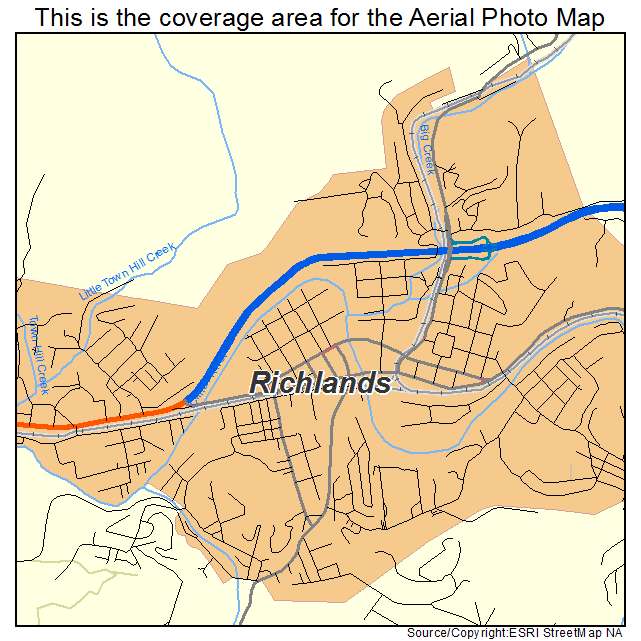 Richlands, VA location map 