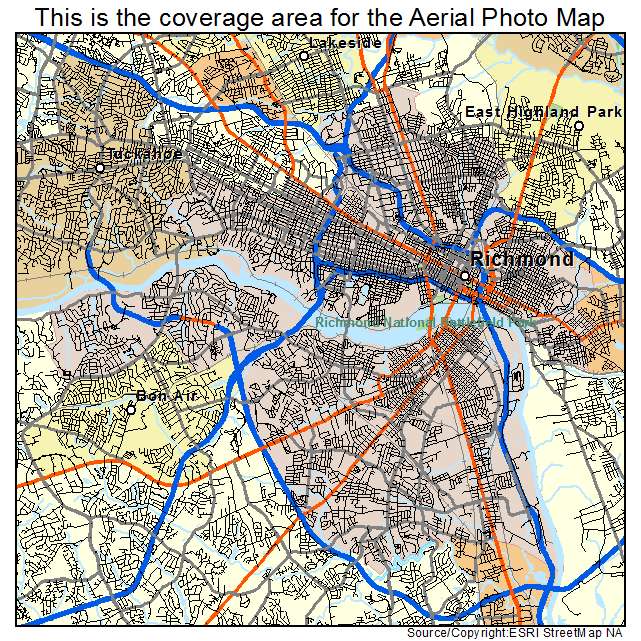 Richmond, VA location map 