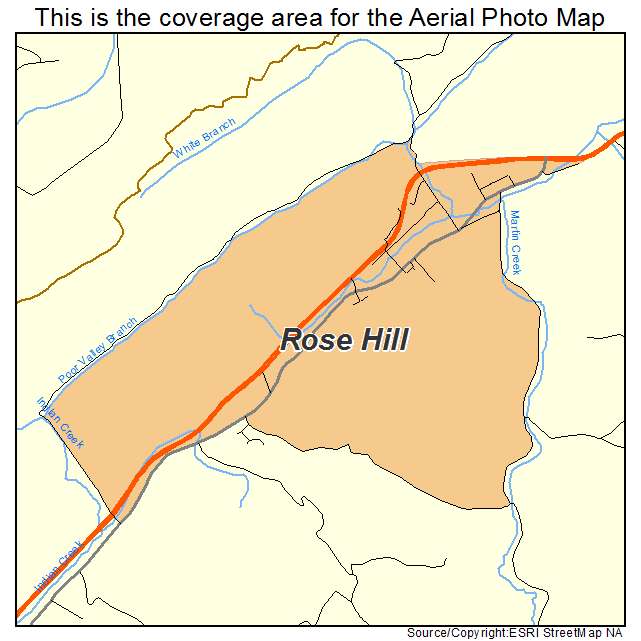 Rose Hill, VA location map 