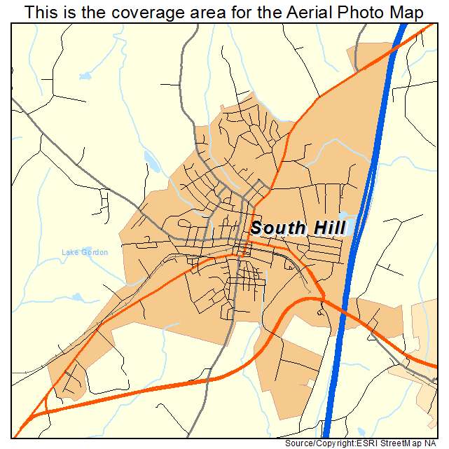 South Hill, VA location map 