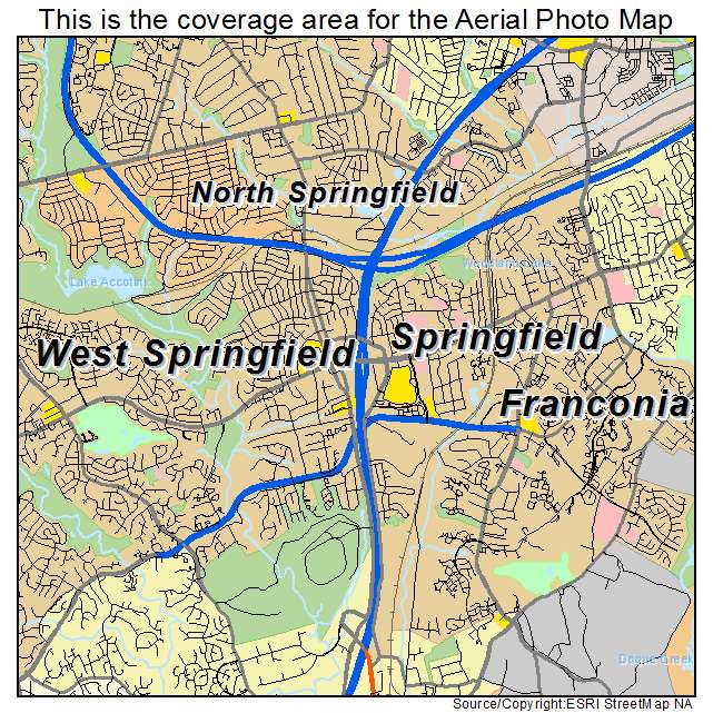 Springfield, VA location map 