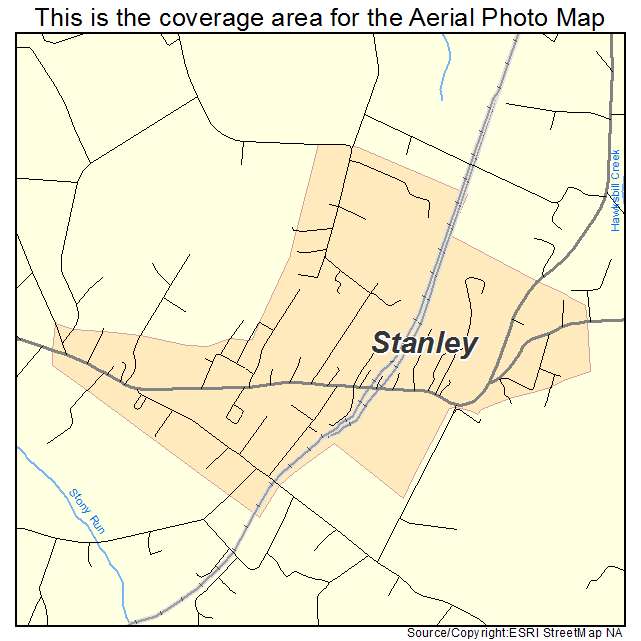 Stanley, VA location map 