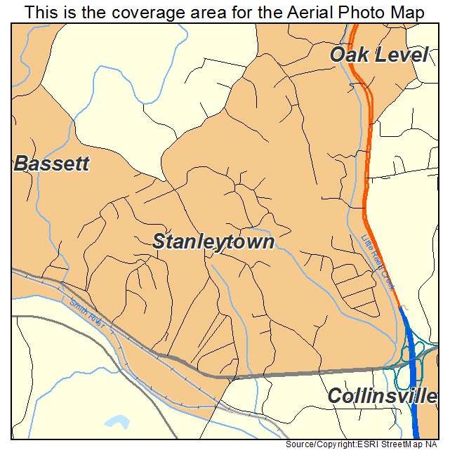 Stanleytown, VA location map 