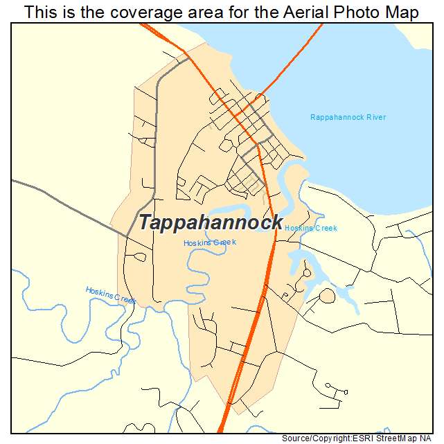 Tappahannock, VA location map 