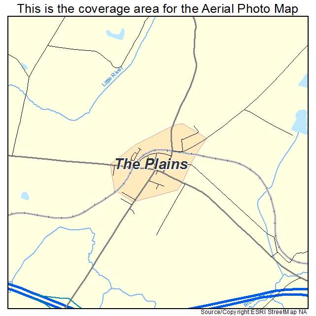 The Plains, VA location map 