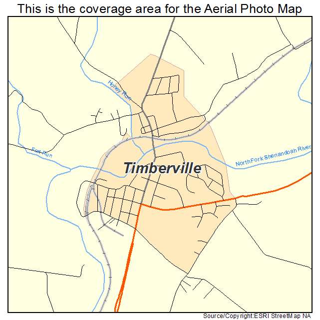 Timberville, VA location map 