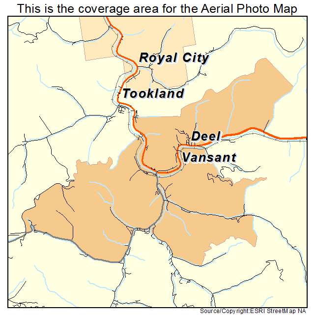 Vansant, VA location map 