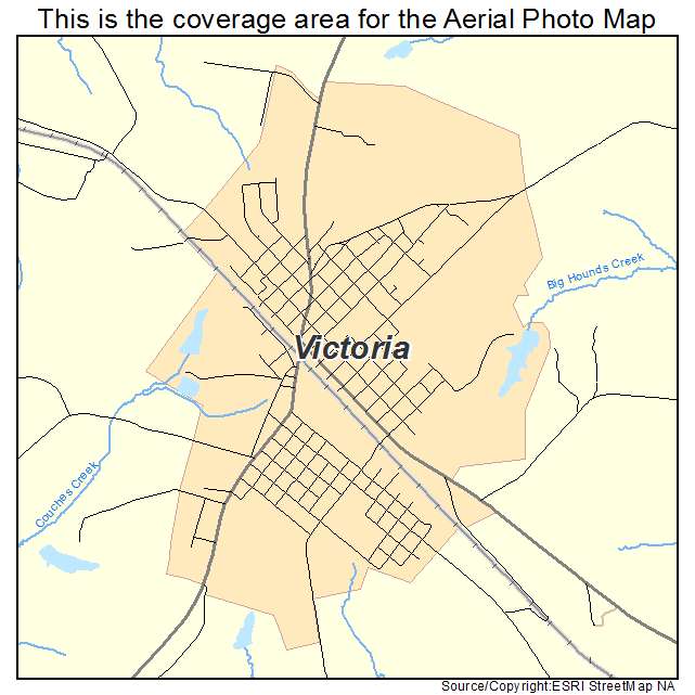 Victoria, VA location map 