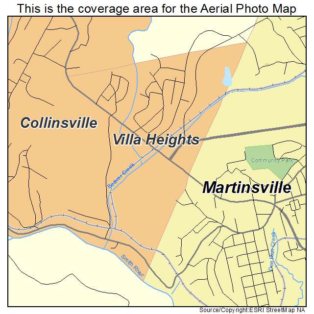 Villa Heights, VA location map 