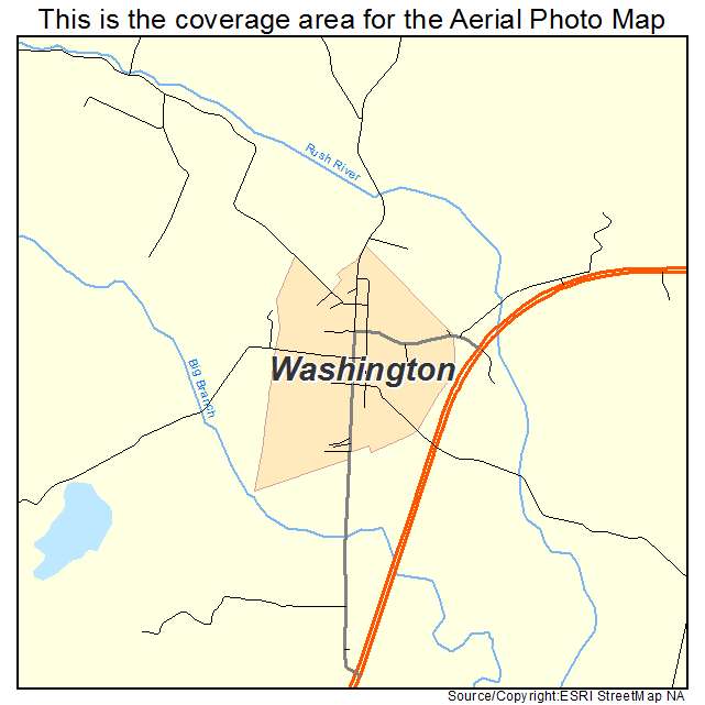 Washington, VA location map 