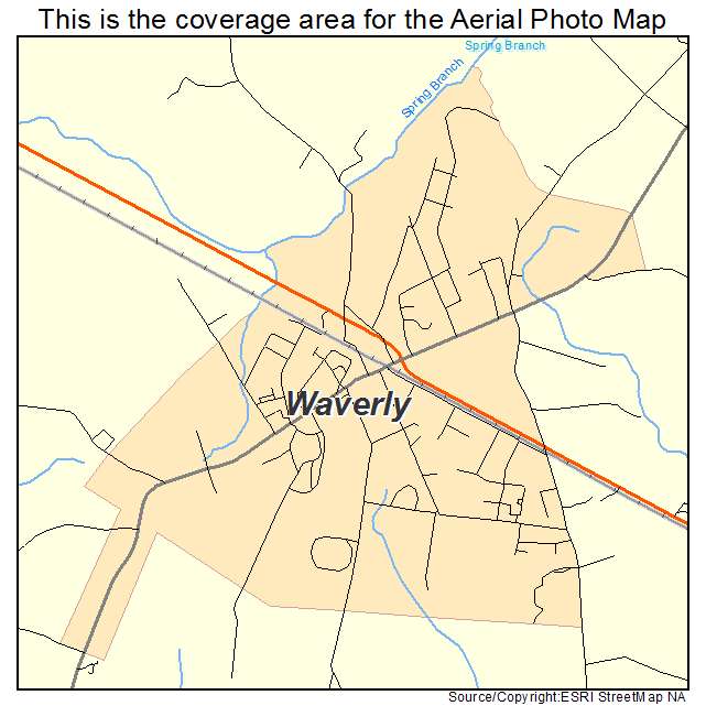 Waverly, VA location map 