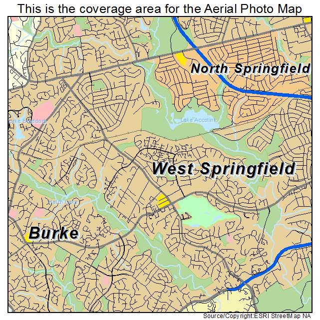 West Springfield, VA location map 