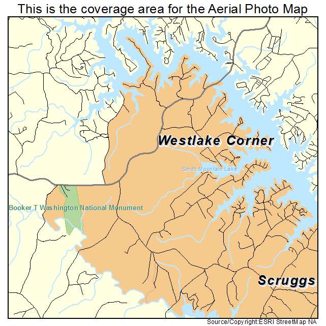 Westlake Corner, VA location map 