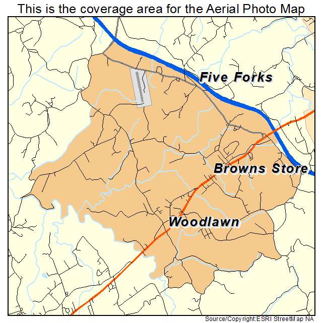 Woodlawn, VA location map 