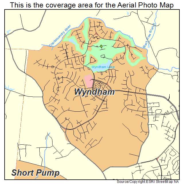 Wyndham, VA location map 