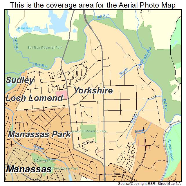 Yorkshire, VA location map 